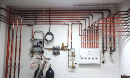 Монтаж медицинского газоснабжения