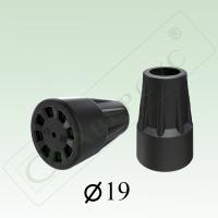 Наконечник резиновый для тростей и костылей 19мм Аверсус