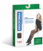 Чулки антиварикозные 221 Эргоформа 23-32мм р3 класс 2 черные