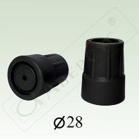 Наконечник резиновый для тростей и костылей 28мм Аверсус