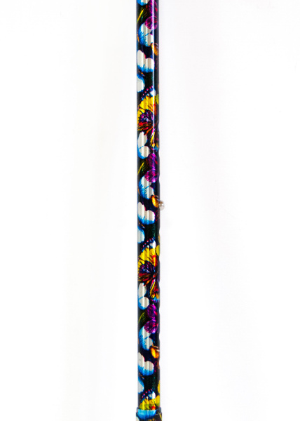 Трость телескопическая с дерев. ручкой с УПС ТР1 (01) Затвор Бабочки (марка)