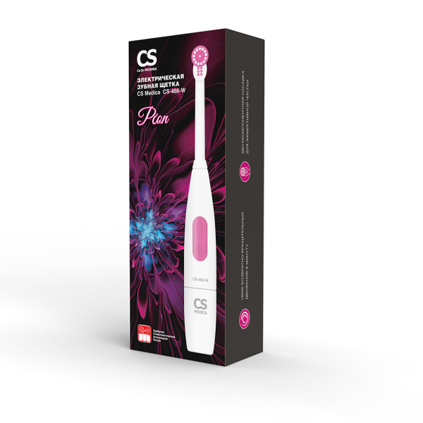 Щетка зубная электрическая СS Medica  CS-466 W белая