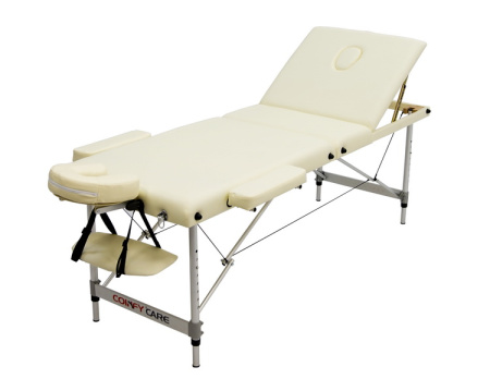 Складной массажный стол на алюминиевом каркасе регулируемый по высоте