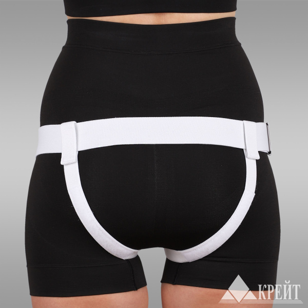 Бандаж грыжевой паховый Б-432 №3 черный Крейт (марка)