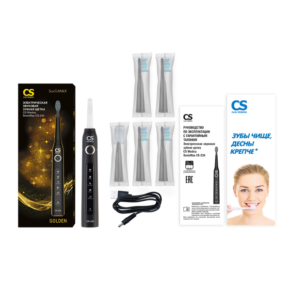Щетка зубная электрическая звуковая СS Medica SonicPulsar CS-234