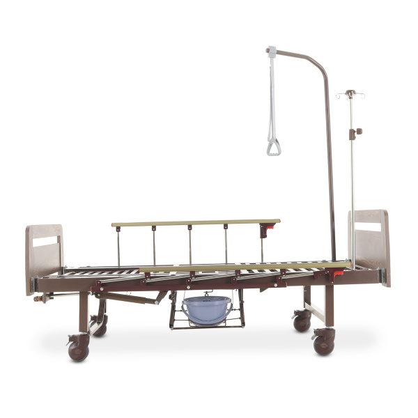 Кровать медицинская функциональная механическая YG-6 матрас в комплекте