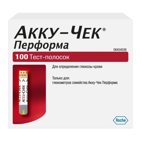 Тест полоски Акку-Чек ПЕРФОРМА № 100