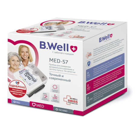 Тонометр автоматический на запястье MED-57  B.Well