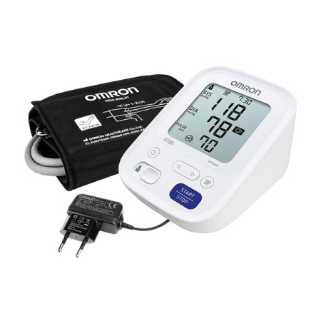 Тонометр автоматический M3 Expert OMRON (HEM-7132-ALRU) адаптер и универсальная манжета
