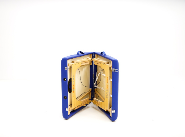 Складной массажный стол на деревянном каркасе с возможностью регулировки высоты