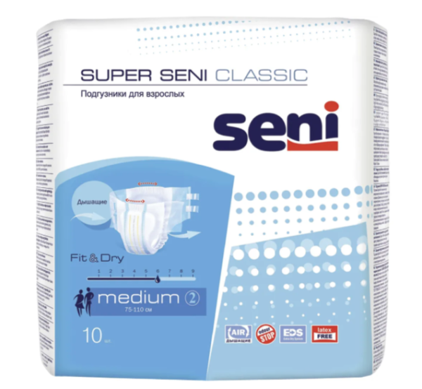 Подгузники Белла Сени Супер Классик M №10 (марка)