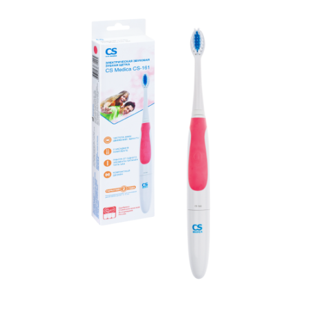 Щетка зубная электрическая звуковая СS Medica SonicPulsar CS-161 розовая