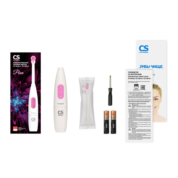 Щетка зубная электрическая СS Medica  CS-466 W белая